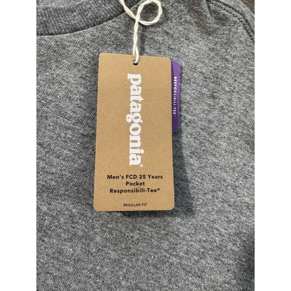 Patagonia FCD Surfboards 25 Years Pocket‎ Tee Men's Size XS NEW Graphic Print - Picture 4 of 6